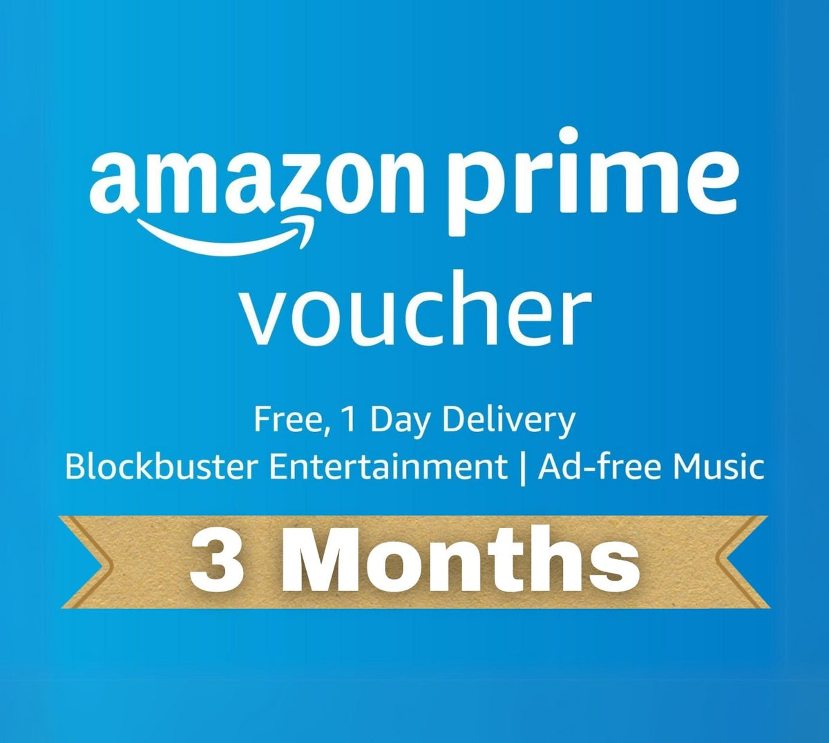 Amazon Prime Voucher (3 Months Membership) - GPL GAMES Store