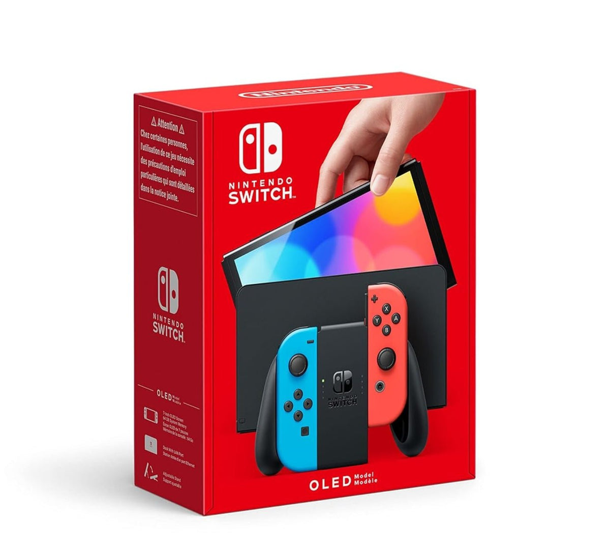 Nintendo Switch OLED Handheld Console with Neon Red & Blue Joy - Con (New) - GPL GAMES Store