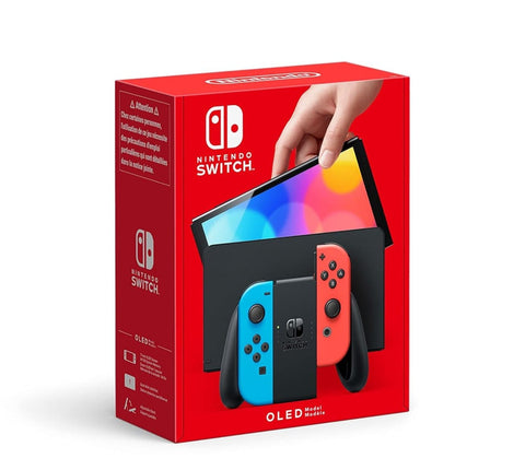 Nintendo Switch OLED Handheld Console with Neon Red & Blue Joy - Con (New) - GPL GAMES Store