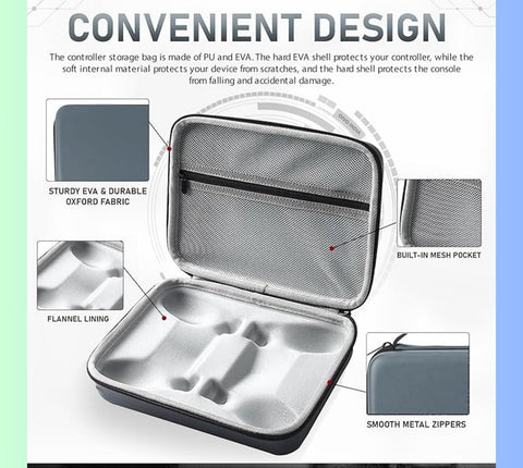 OIVO INDIA Dual Controller Remote Hard Carry Cover Compatible for PS5/PS4/XBOX Water - Resistant Travel Carry Case (New) - GPL GAMES Store