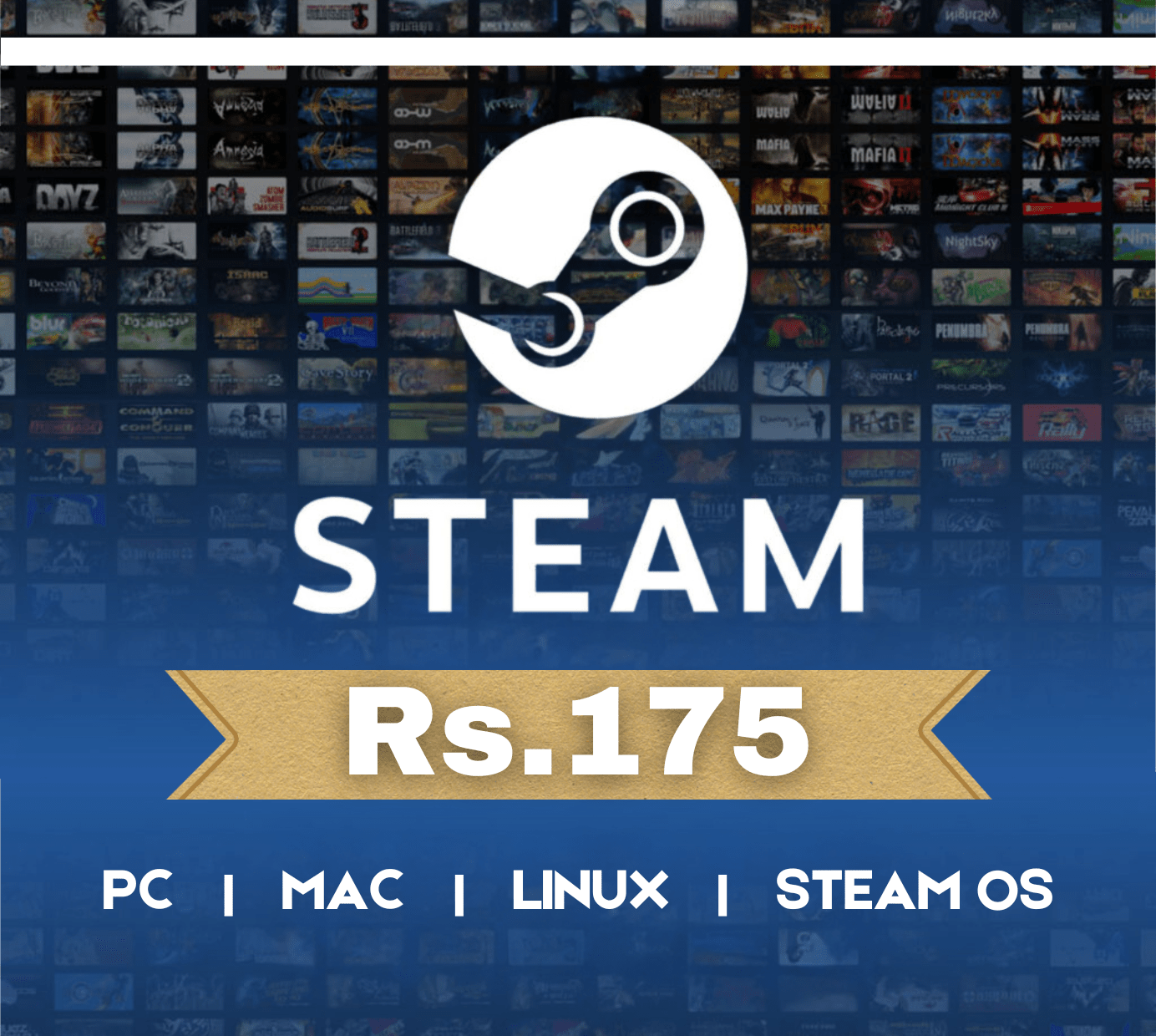 Steam Wallet Gift Card INR 175 - GPL GAMES Store