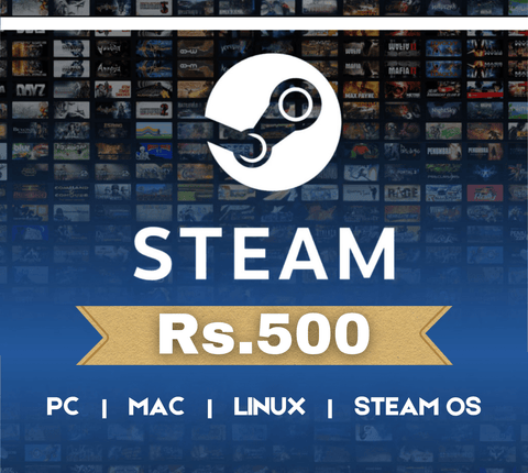 Steam Wallet Gift Card INR 500 - GPL GAMES Store