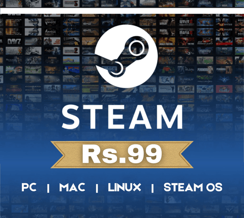 Steam Wallet Gift Card INR 99 - GPL GAMES Store